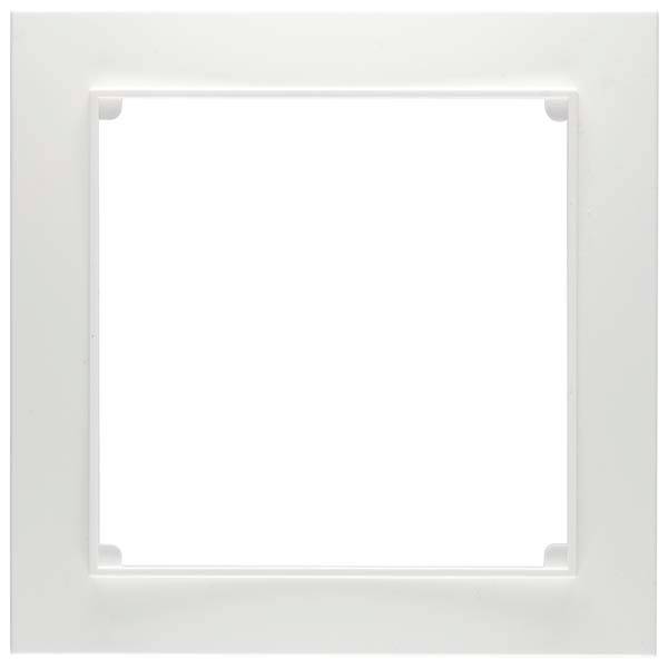 Biały kwadratowy ramka na zdjęcia na białym tle.