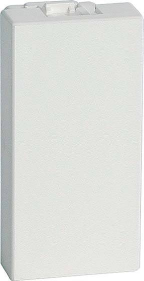 Biała, prostokątna plastikowa skrzynka z małą nakładką na górze.