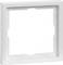 Biały, kwadratowy, pusty ramka, prawdopodobnie do gniazdka elektrycznego lub włącznika.