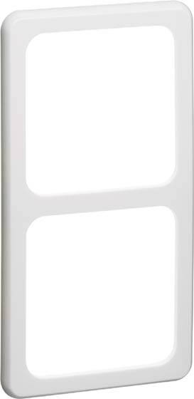 Dwa białe, prostokątne ramki w układzie pionowym.