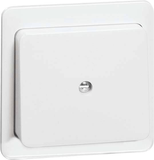 Biały włącznik światła na ścianie.