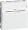Biały, prostokątny schowek podtynkowy lub włącznik wbudowany w ścianę. Wydaje się być odpowiedni do podłączeń elektrycznych.