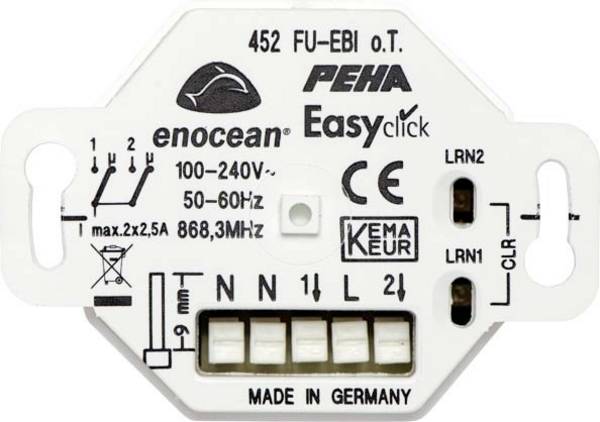 PEHA by Honeywell  Płytka przycisku Odbiornik radiowy  biały 364336 1 szt.