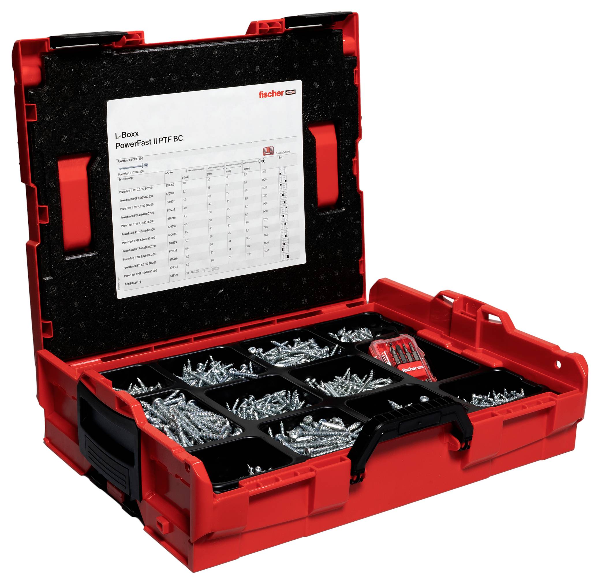 Fischer 568480 PowerFast II PH L-Boxx 102 Стяжний гвинт Внутрішній зубчастий сталь електрооцинкована 1 шт.