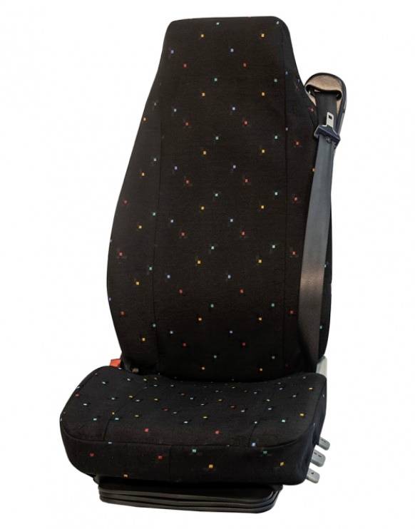 Чохол HP Autozubehör 22221, бавовна, поліестер, чорний, з візерунками, водійське сидіння, пасажирське сидіння, заднє сидіння