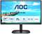 Monitor z napisem 'AOC' wyświetla scenę plażową. Funkcje: 24 cale, panel VA, 75 Hz, tryb Low Blue, złącze HDMI.