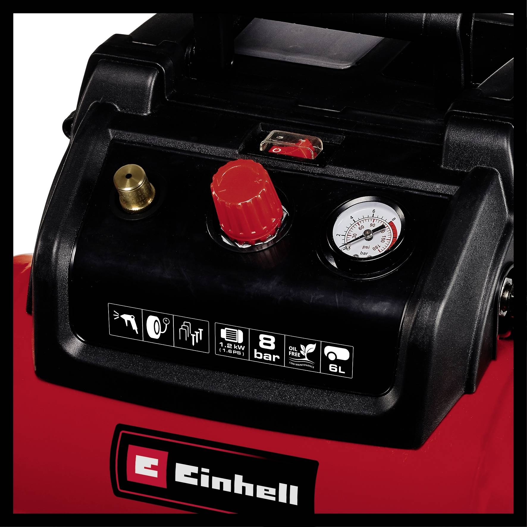 Повітряний компресор Einhell TC-AC 190/6/8 OF 8 бар