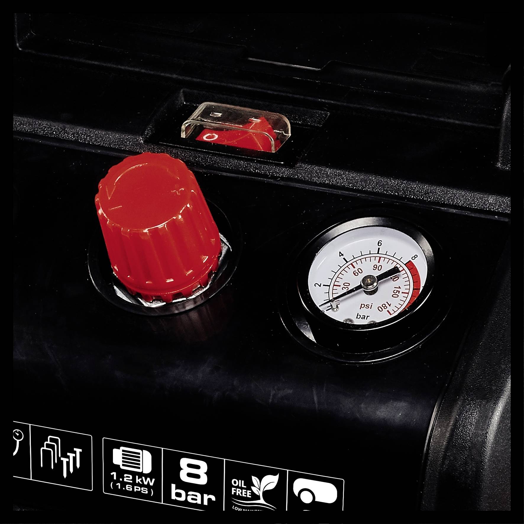 Повітряний компресор Einhell TC-AC 190/6/8 OF 8 бар