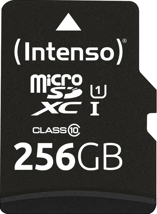 Карта пам'яті Intenso 256GB microSDXC Performance microSD 256 ГБ, клас 10, водонепроникна, UHS-I