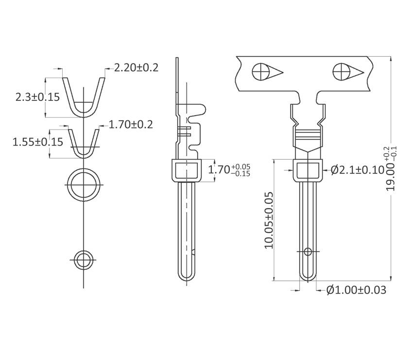 econ connect CKS/500 CKS/500 штирьовий контакт, провід-плата, 1 А, 500 шт.