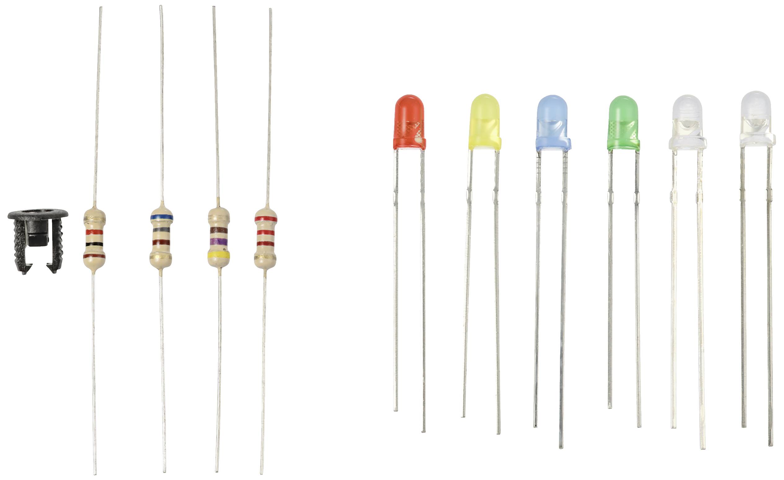 THT LED діод TRU COMPONENTS TC-11441756, 3 мм, 55 мкд, 330 мкд, 420 мкд, 2500 мкд, 14400 мкд, 130 шт.