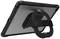 Tablet z wytrzymałą, czarną obudową ochronną oraz zintegrowanym systemem mocowania, zapewniającym stabilność i łatwość obsługi.