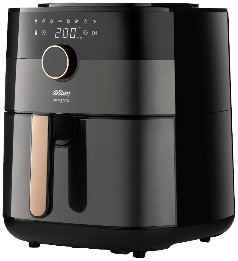 Фритюрниця Arzum AR2074-B 6 л з таймером, захистом від перегріву, мідна, чорна