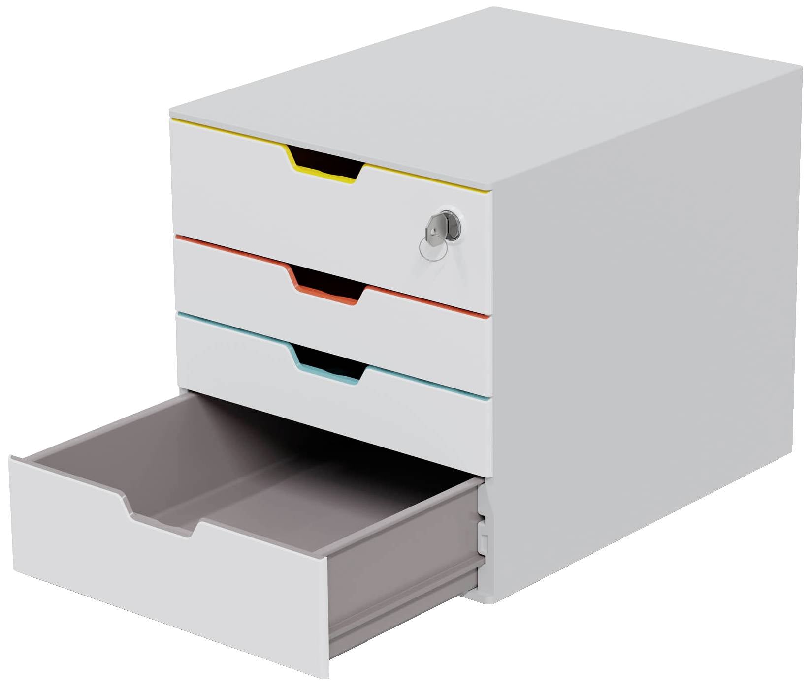 Шафа з шухлядами Durable 762627 сіра DIN A4, DIN C4 Кількість шухляд: 4