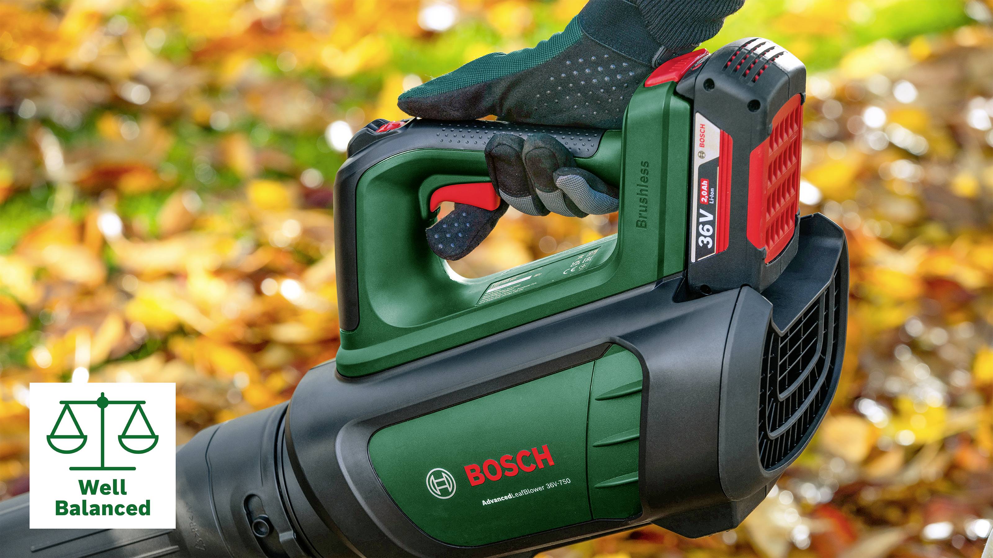 Bosch Home and Garden 0.600.8C6.001 AdvancedLeafBlower 36V-750 solo akumulatorowy Dmuchawa do liści bez akumulatora 36 V-5