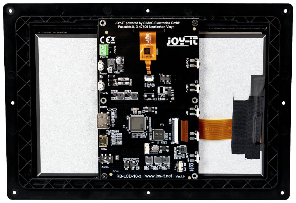 Сенсорний монітор Joy-it RB-LCD-10-3 25,7 см (10,1 дюйма) 1280 x 800 пікселів