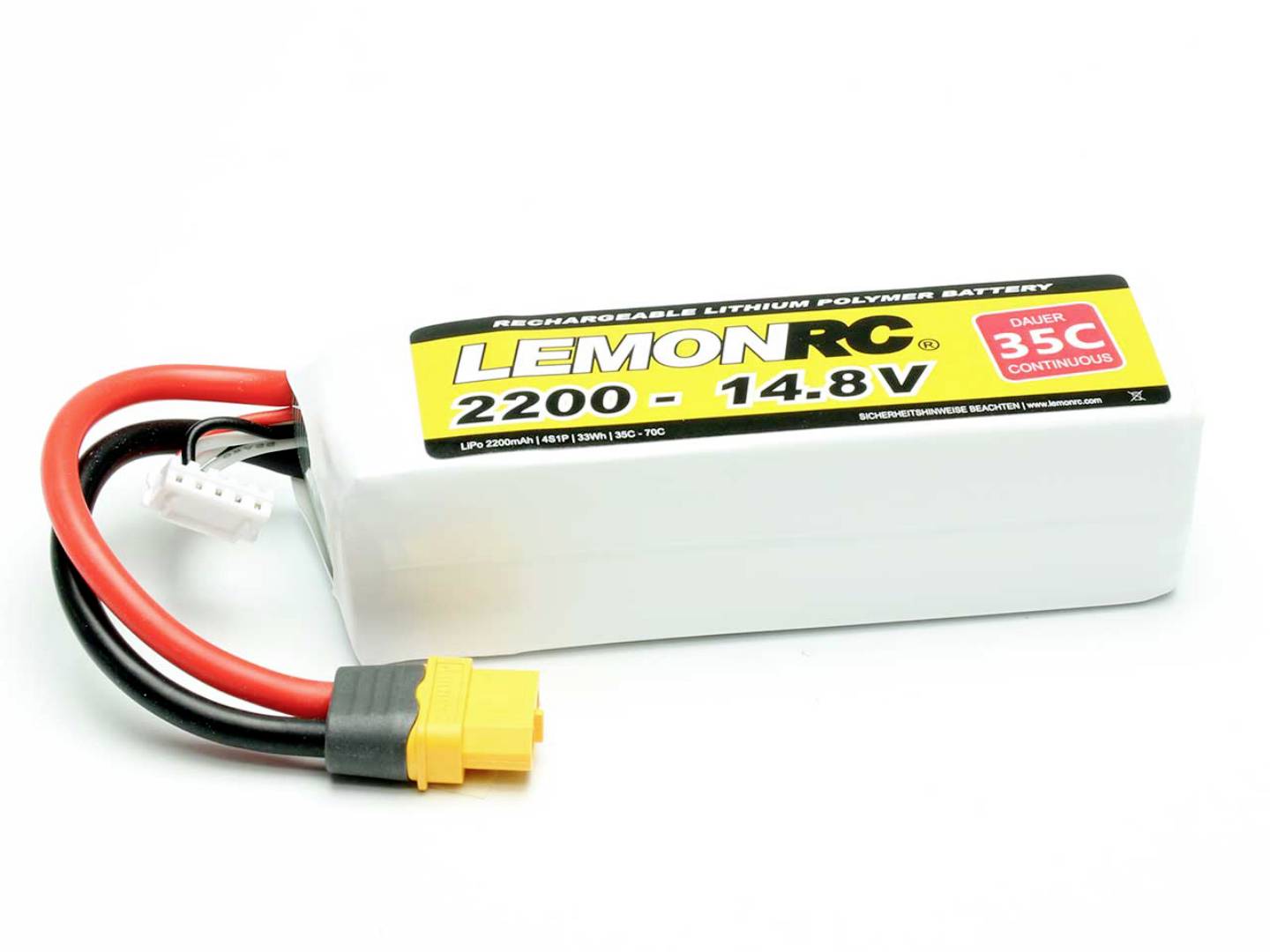 Акумулятор (LiPo) 14.8 V 2200 mAh 35 C LemonRC Softcase XT60