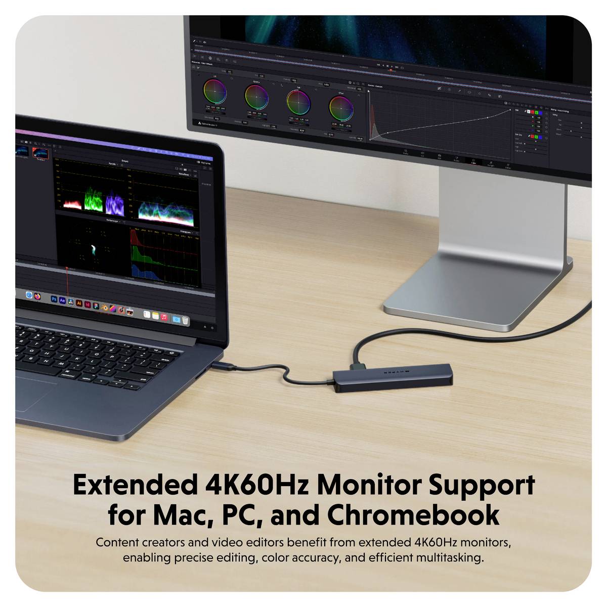 Stacja dokująca USB-C® HYPER HyperDrive EcoSmart Gen.2 Hub zasilanie USB-C®-7