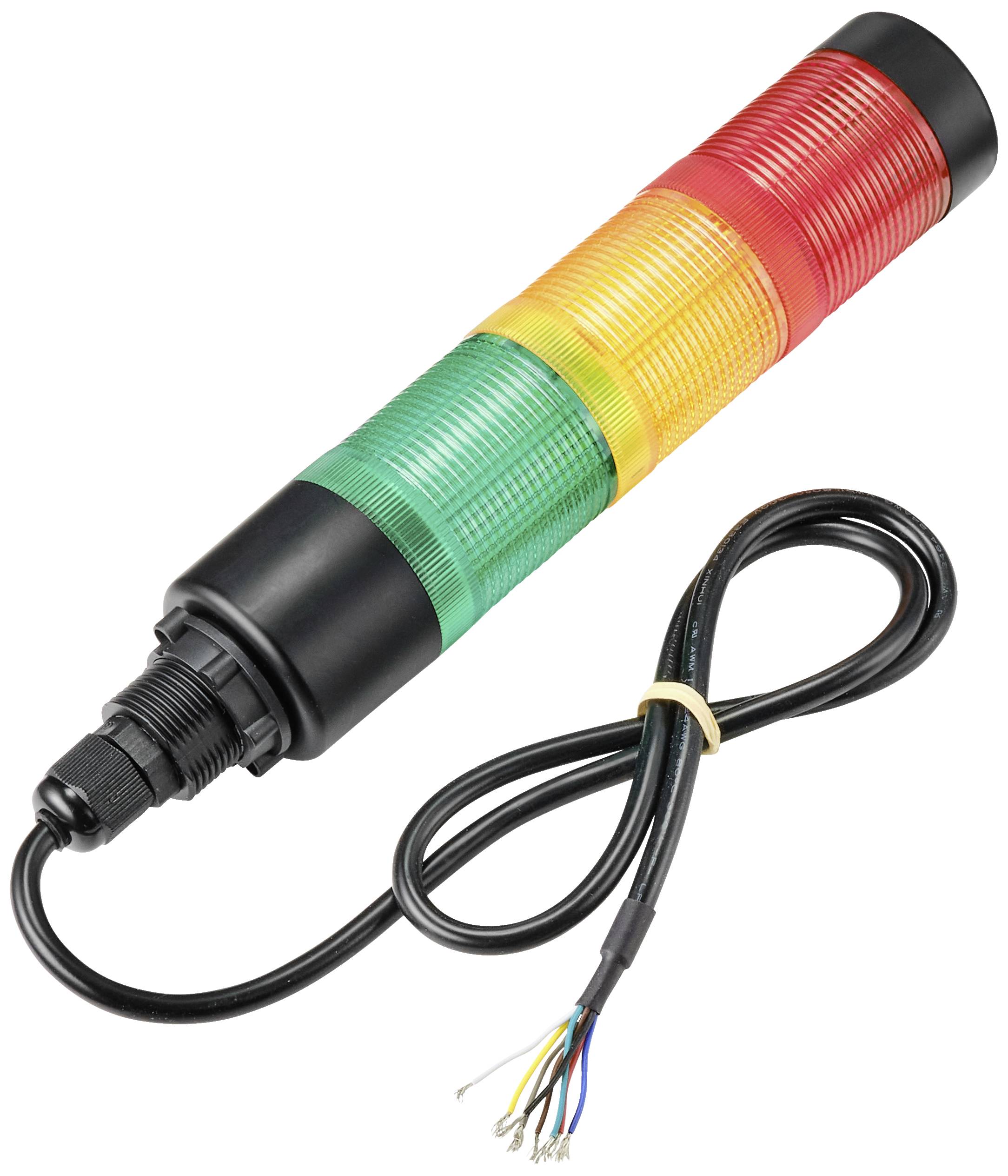 TRU COMPONENTS TC-11469364 Світлодіодний сигнальний стовпчик червоний, жовтий, зелений IP65 1 шт.