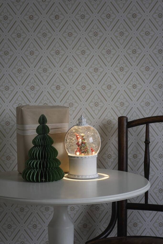 Konstsmide 4300-200 Світлодіодний ліхтар Дід Мороз теплий білий LED білий водонаповнений, Таймер