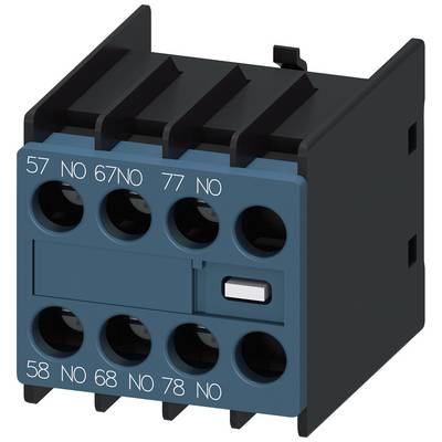 Czarno-niebieski elektryczny element wtykowy z wieloma opisanymi otworami przyłączeniowymi.