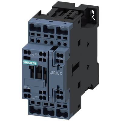 Siemens SIRIUS stycznik, urządzenie elektryczne stosowane do sterowania silnikami, o numerze modelu 3RT120.