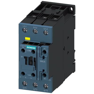 Siemens SIRIUS Schütz, elektromagnetyczne urządzenie łączeniowe do zastosowań przemysłowych, przedstawione w widoku trójwymiarowym.