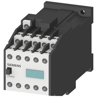 'Siemens 3TH43 przekaźnik, trzybiegunowy, elektromagnetyczny do zadań łączeniowych w instalacjach elektrycznych.'