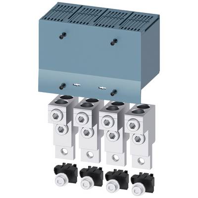 Elektroniczny element w kolorze niebieskim z wieloma złączami i śrubami. Służy do montażu w systemach elektrycznych lub szafkach sterowniczych.