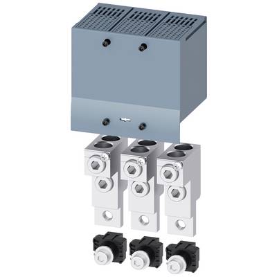 Metalowa obudowa z trzema przyłączami i pokrętłami poniżej. Stosowana w instalacjach elektrycznych do dystrybucji prądu.