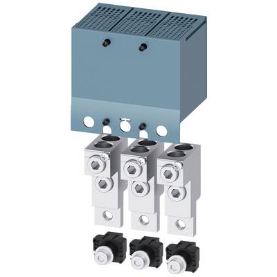 Obudowa elektryczna z trzema srebrnymi zaciskami przyłączeniowymi i czarnymi przełącznikami, przeznaczona do montażu w systemie elektrycznym.
