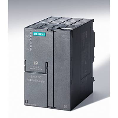 Zasilacz Siemens SIMATIC S7-400 PS407-5S przedstawia prostokątne, czarne urządzenie z logo firmy.