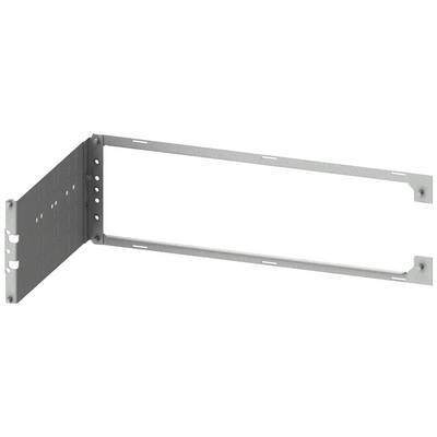 Metalowa wspornik z kątami i otworami mocującymi, prawdopodobnie przeznaczony do montażu urządzeń elektronicznych lub komponentów technicznych.