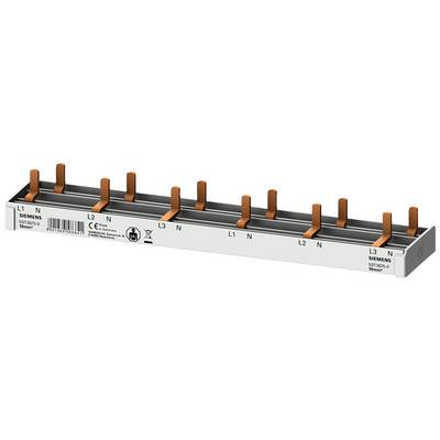 Zbiorcza magistrala elektryczna do zastosowań w szafach sterowniczych, składająca się z wielu miedzianych złączy rozmieszczonych w równych odstępach.