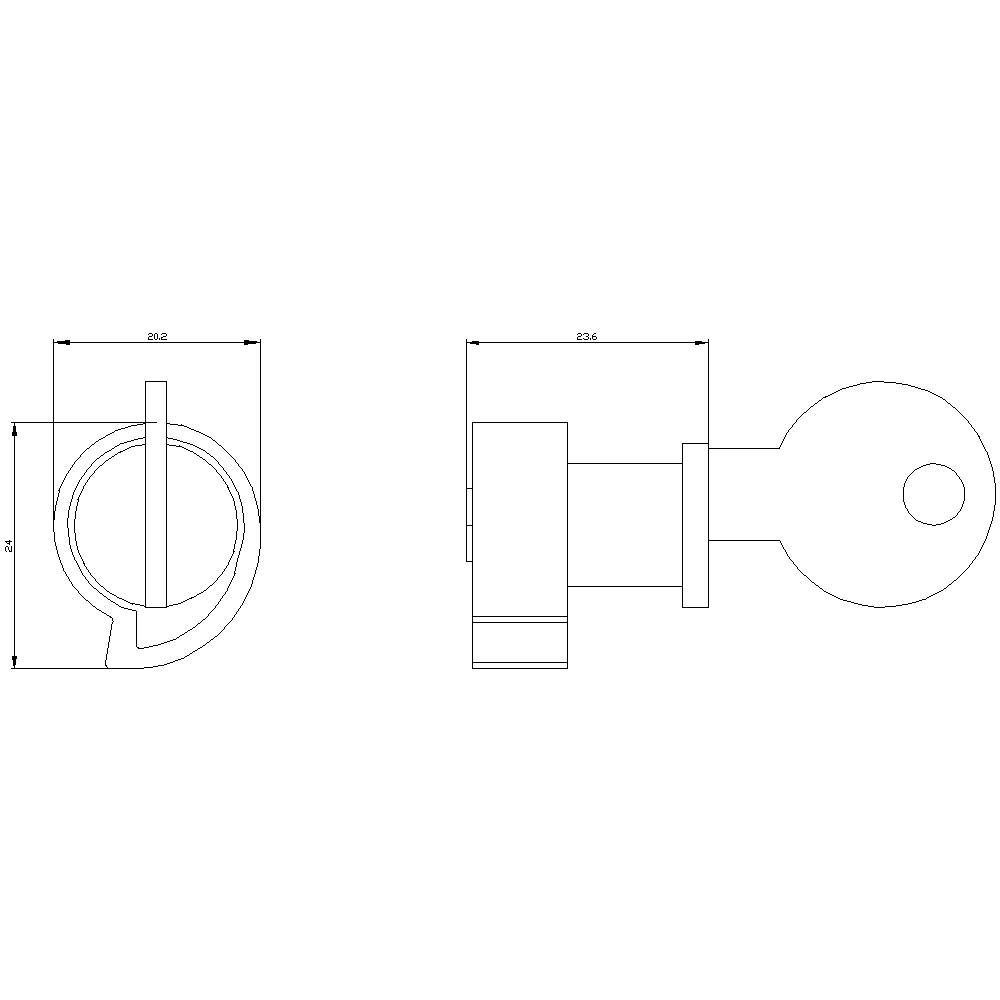Rysunek techniczny okrągłego elementu metalowego z otworem. Widok z przodu i z boku z wymiarami: 36,5 mm średnicy, 55,5 mm długości.