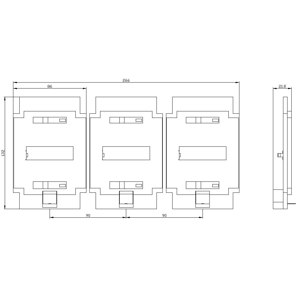 Trójczęściowy diagram techniczny przedstawia wymiary 86 x 162 mm oraz głębokość 21,8 mm, z opisami pomocniczymi do orientacji.