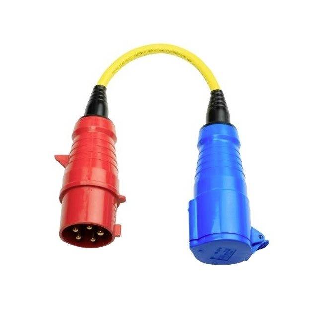 Victron Energy SHP307700300 32A/3 auf einphasigen CEE-Stecker 5P/CEE-Kupplung 3P Kabel adaptera