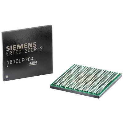 Czarny mikrochip Siemens ERTEC 200P-2 z widocznymi złączami na tylnej stronie; widoczne logo marki i numer modelu.