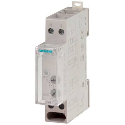Elektroniczny przekaźnik czasowy firmy Siemens z możliwością regulacji i złączami; nadający się do sterowania przemysłowego.