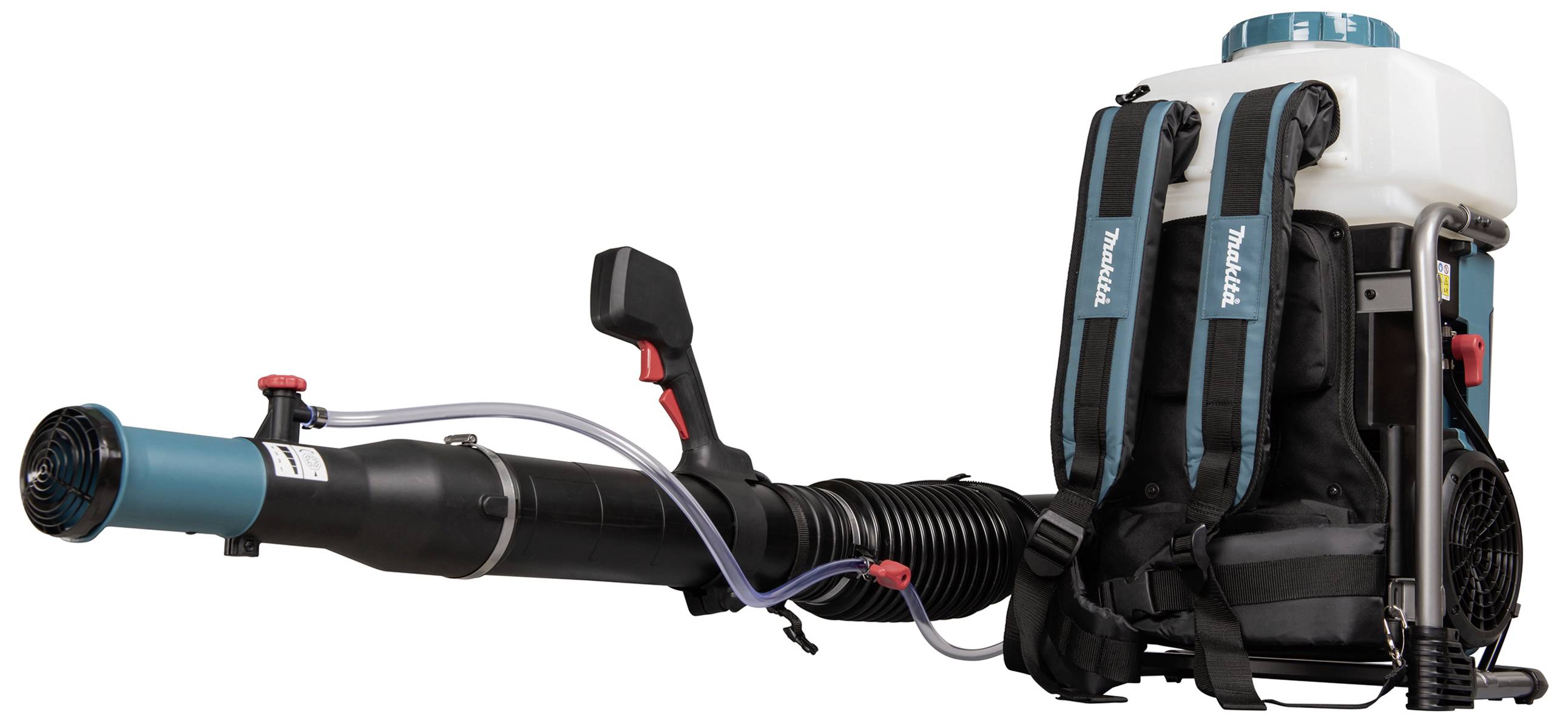 Wydajny dmuchawa do liści z pasem nośnym, idealna do sprzątania dużych przestrzeni na zewnątrz.