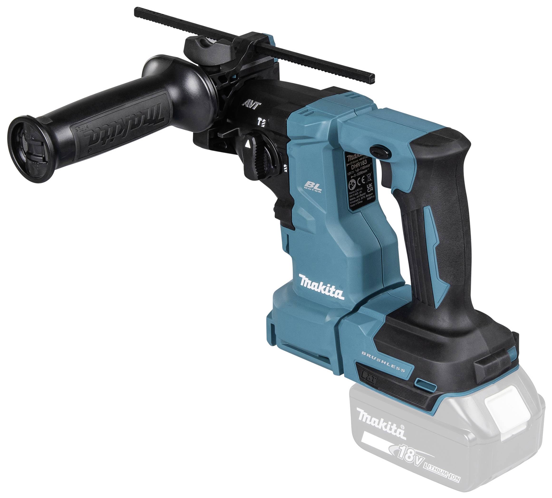 Makita;DHR183Z;SDS-Plus- Бездротовий багатоцільовий перфоратор;18V;літій-іонний;500W;без акумулятора