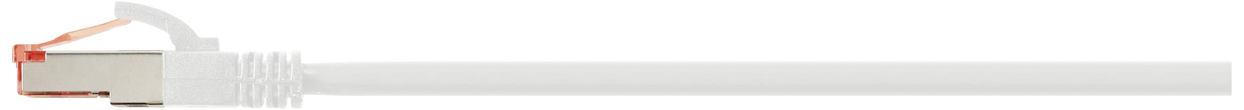 Kabel sieciowe z przezroczystą wtyczką, na białym tle.