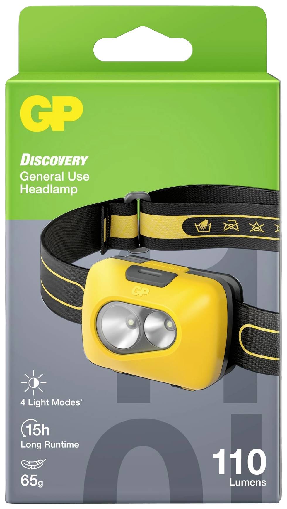 GP Discovery GPDISHLCH42BL990 Світлодіодний налобний ліхтар на батарейках 110 лм 15 год GPDISHLCH42BL990