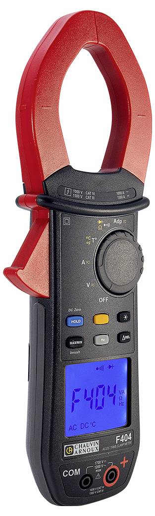 Цифрові струмові кліщі Chauvin Arnoux F404 IP54 CAT III 1500 В, CAT IV 1000 В Відображення: 10000