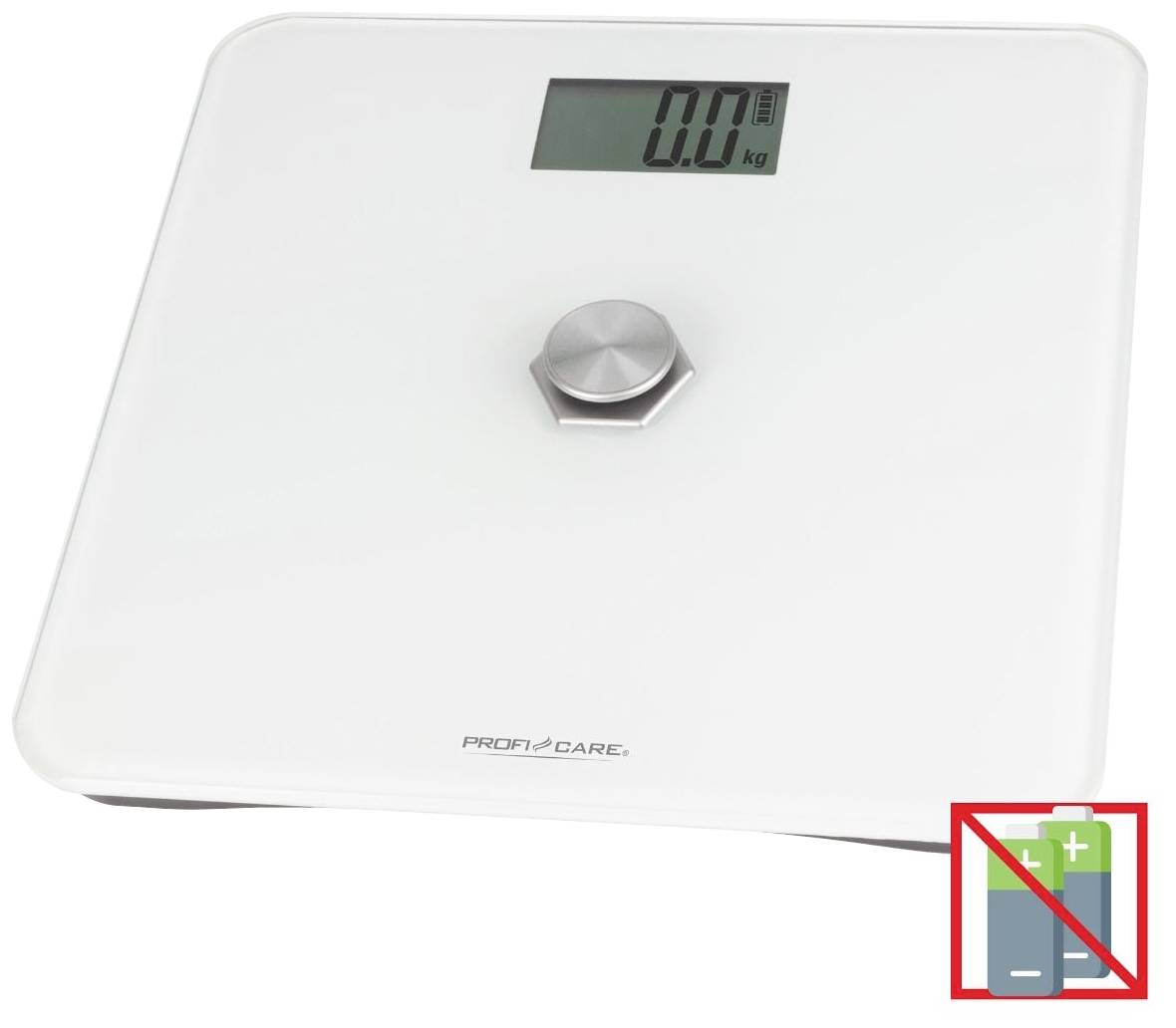 Цифрові ваги Profi-Care PC-PW 3112 дюйма, діапазон вимірювання макс. = 180 кг, білий колір