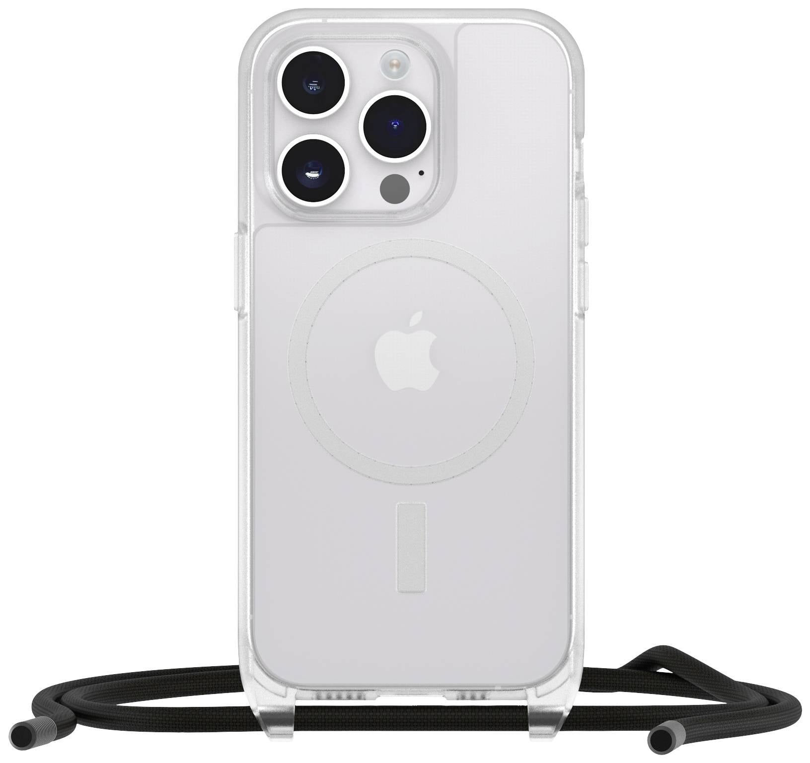 OtterBox React Necklace hoesje met MagSafe voor iPhone 15 Pro, beschermhoes met verstelbare en afneembare kettingriem, getest volgens militaire standaard, Stardust, Zonder Verpakking
