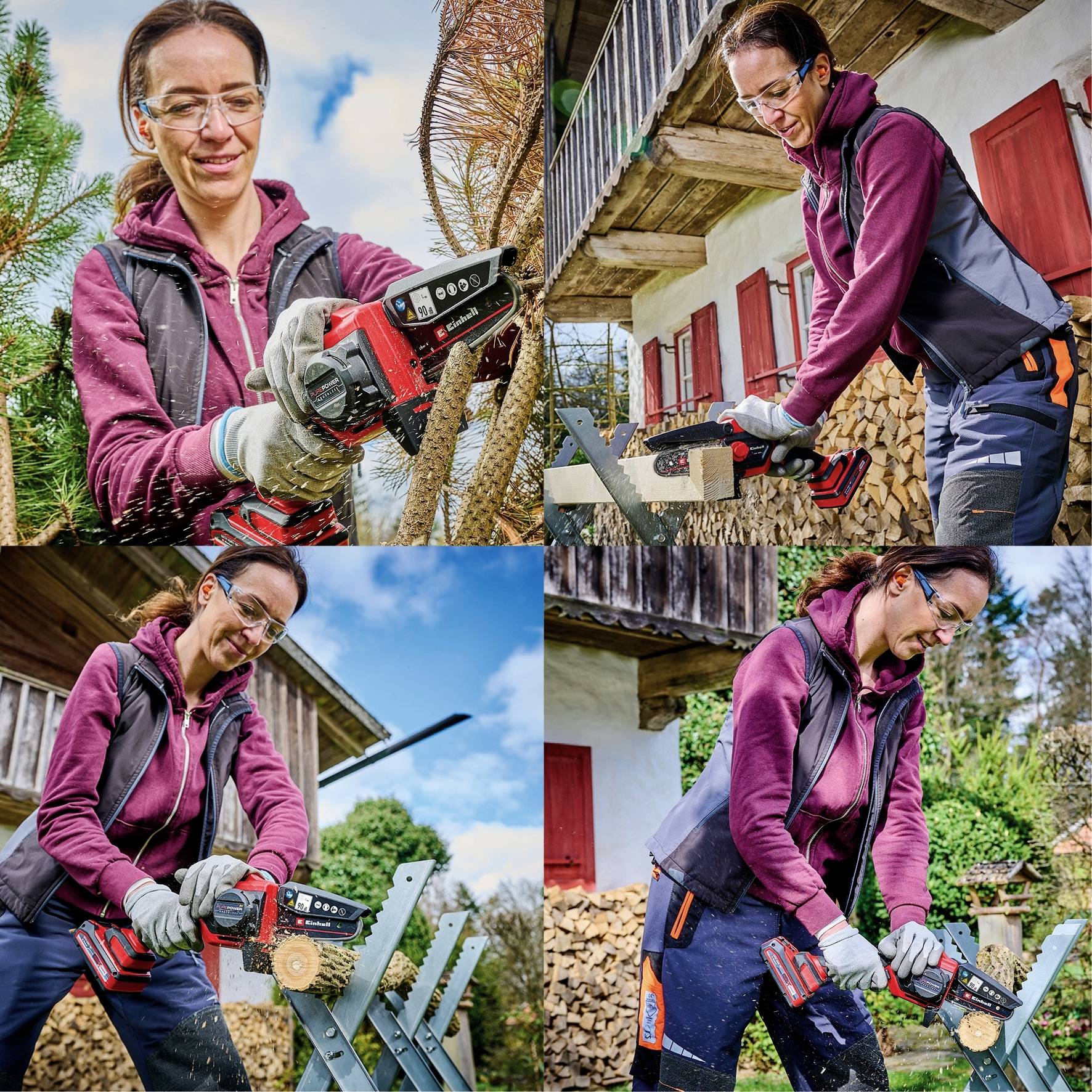 Einhell GE-PS 18/15 Li BL-Solo Power X-Change cordless Акумуляторна бензопила без акумулятора, без зарядного пристрою Довжина шини