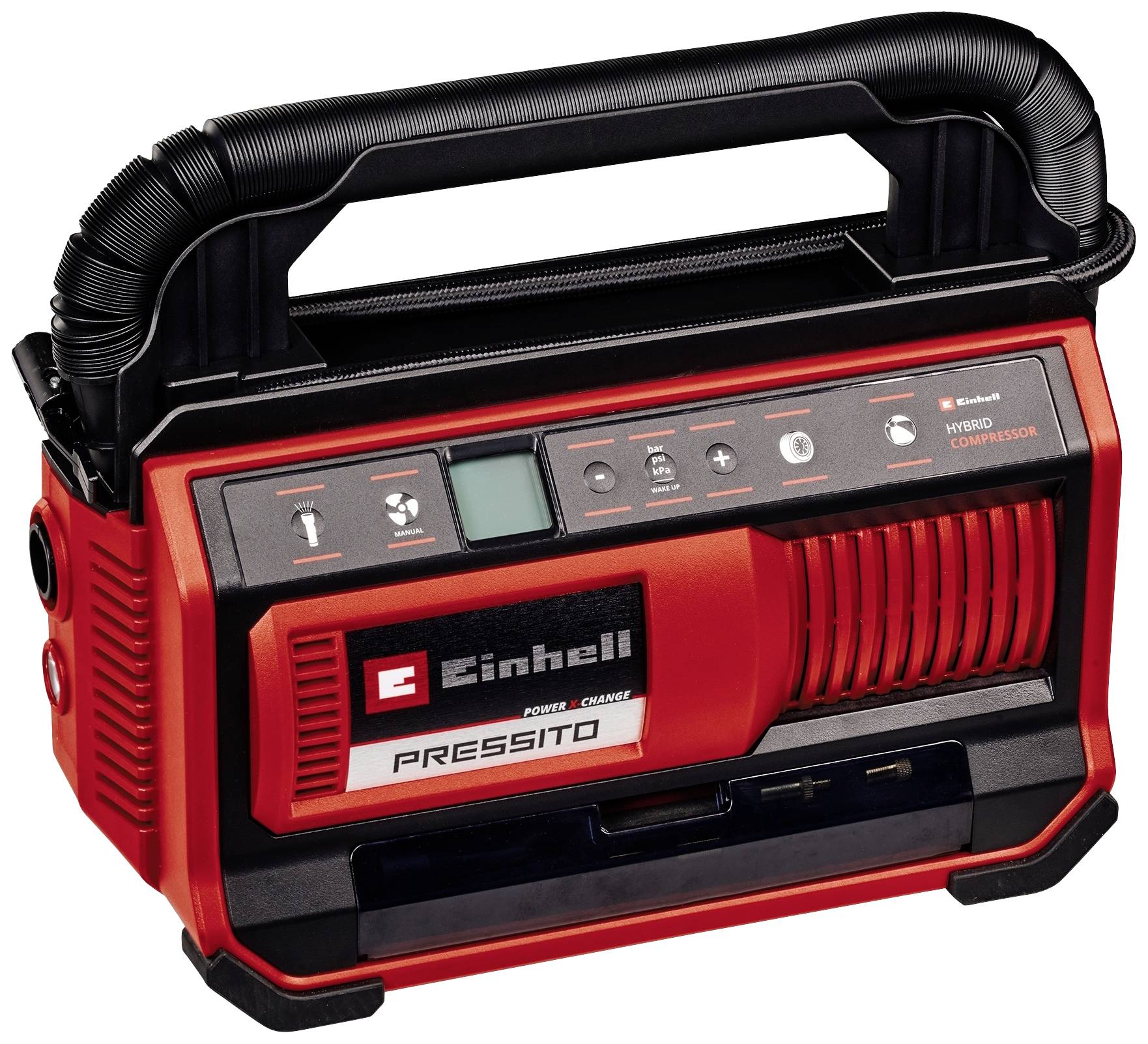 Акумуляторний компресор Einhell 4020430 PRESSITO 18/25 Power X-Change з цифровим дисплеєм 11 бар