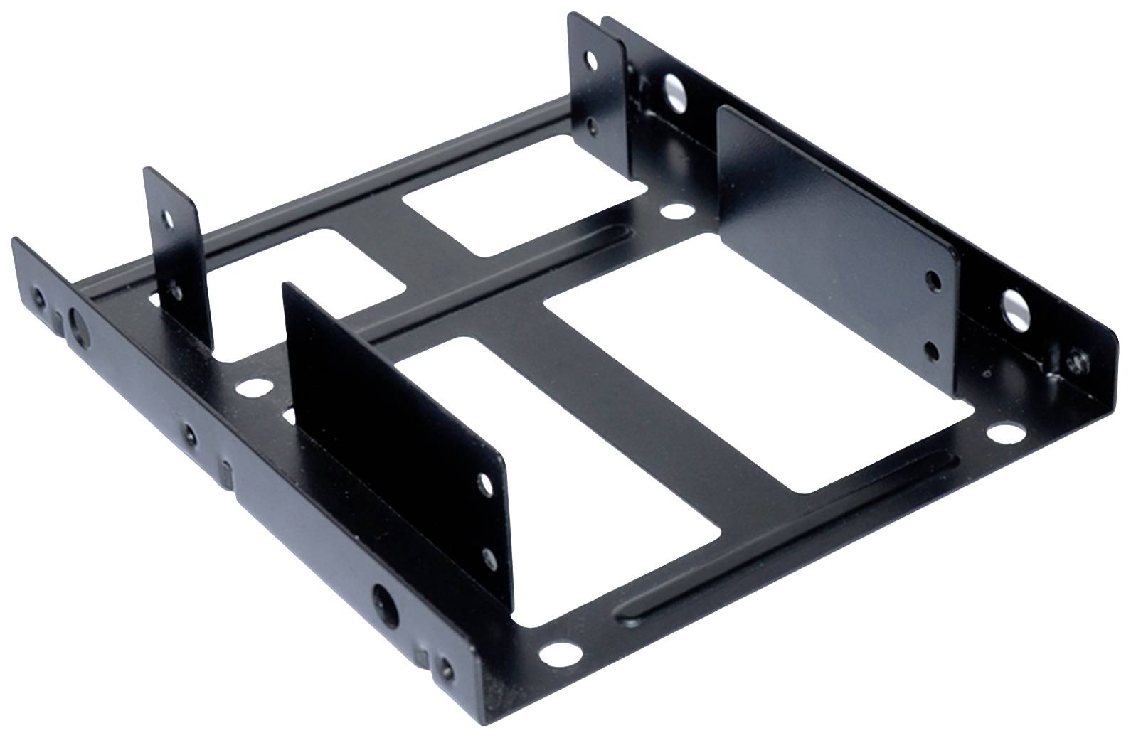 Adapter ramki metalowej do obudowy komputera, umożliwiający montaż dysku 2,5-calowego w gnieździe 3,5-calowym.