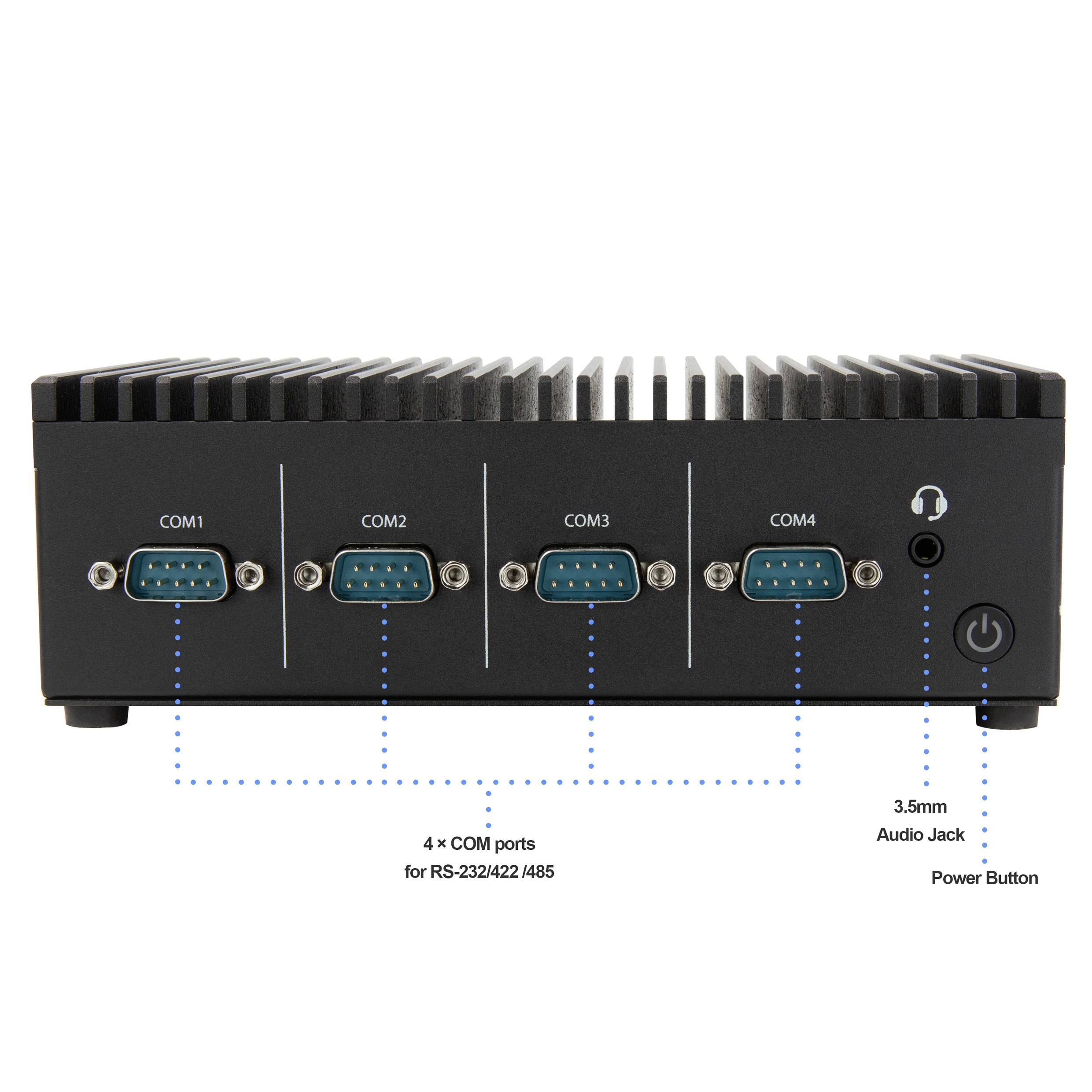 Промисловий ПК Minix RIC-SJ64-8 Вт Intel® Celeron® Celeron® J6412 2.6 GHz 8 ГБ ОЗП 256 ГБ SSD Intel UHD Graphics Windows 11 Pro RI